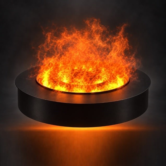 Электрический очаг Soul Fire Light Steam Two Round 1000 RH-0000092