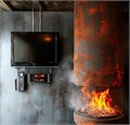 Электрический очаг Soul Fire Light Steam Two Round 1000 RH-0000092