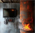 Электрический очаг Soul Fire Light Steam Two Round 1200 RH-0000093